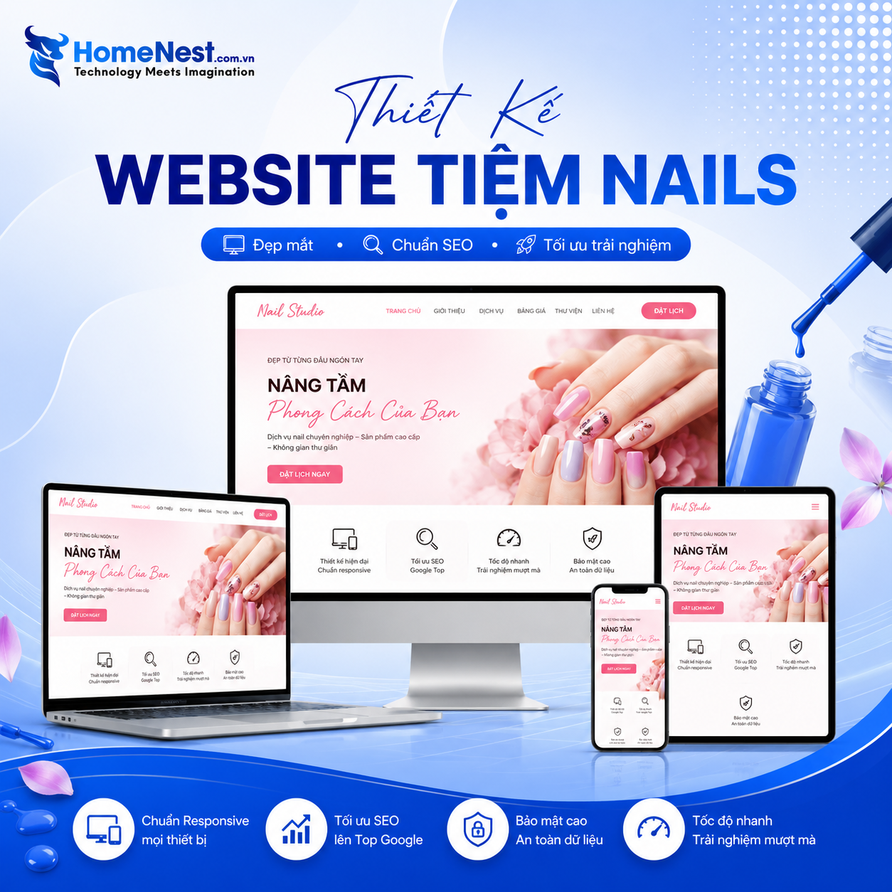 Thiết kế Website Nails chuyên nghiệp Thiết kế Website Nails chuyên nghiệp