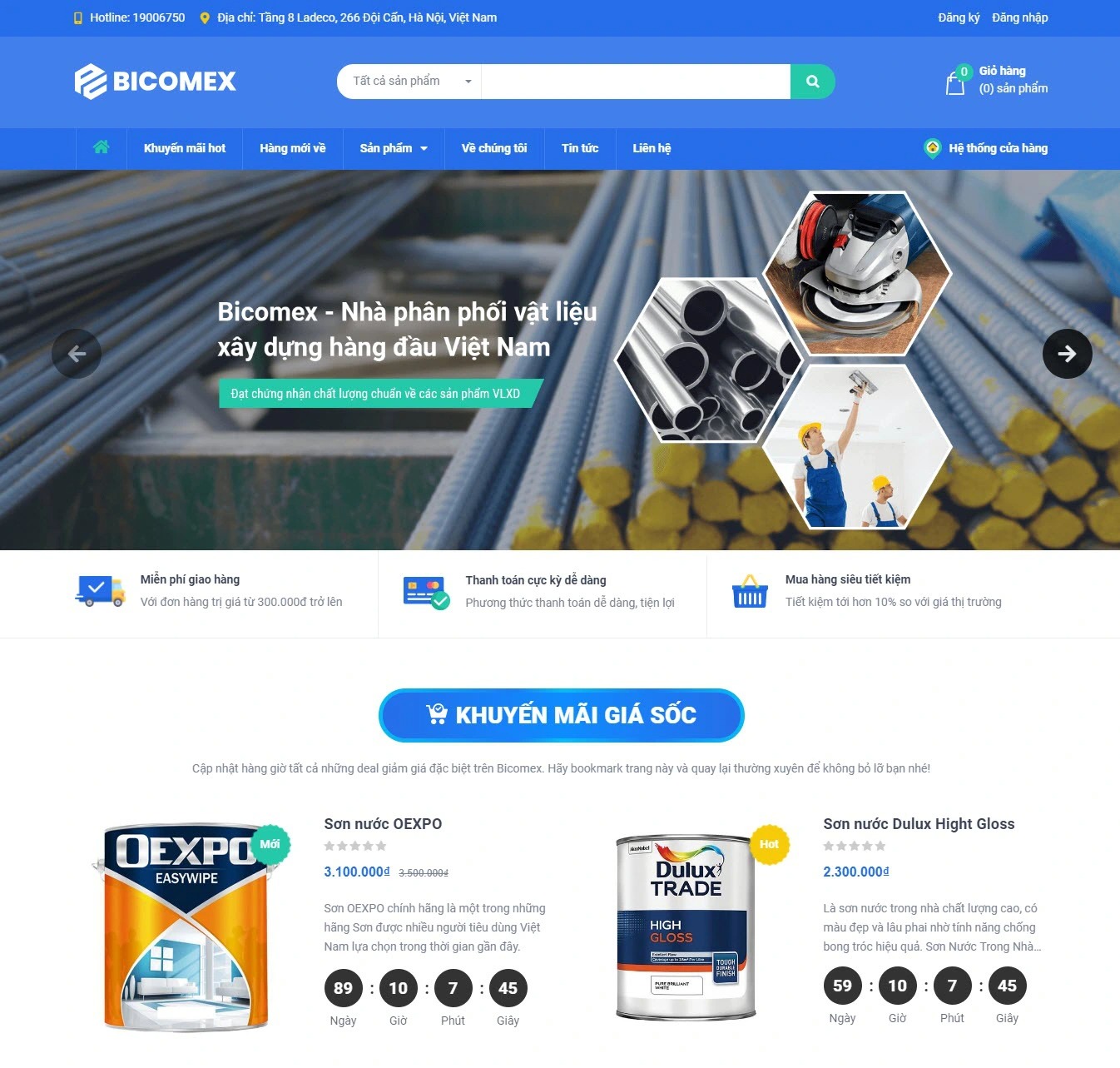 Tiêu chuẩn cần có khi thiết kế website bán vật liệu xây dựng