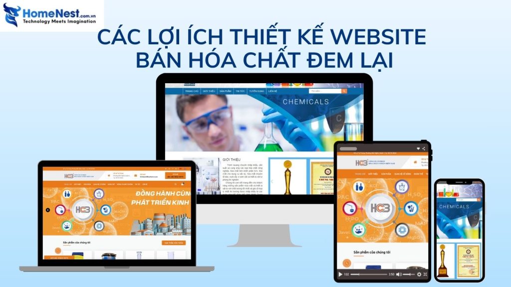 Các lợi ích thiết kế website bán hóa chất đem lại