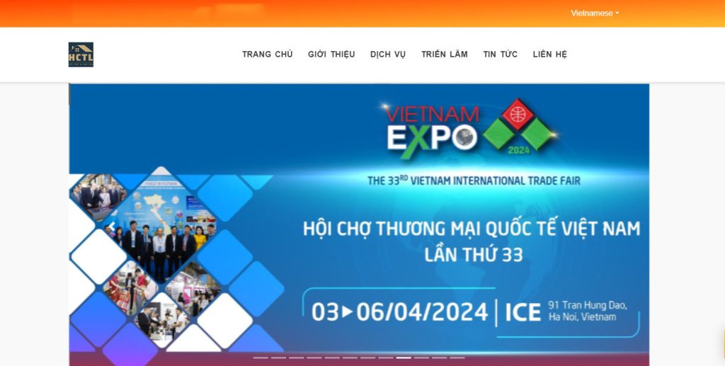 Thiết kế website sự kiện hội chợ thương mại