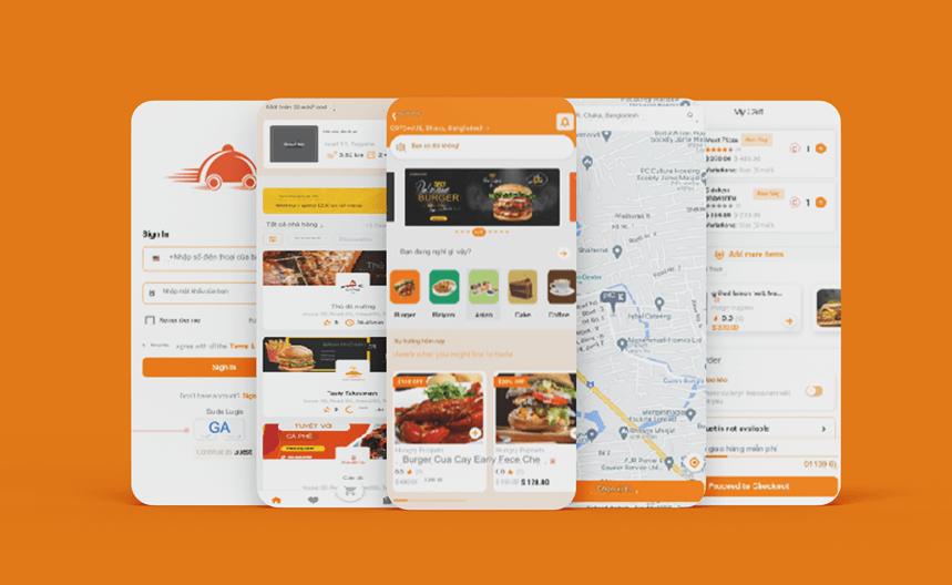 Thiết Kế App Nhà Hàng F&B Cafe