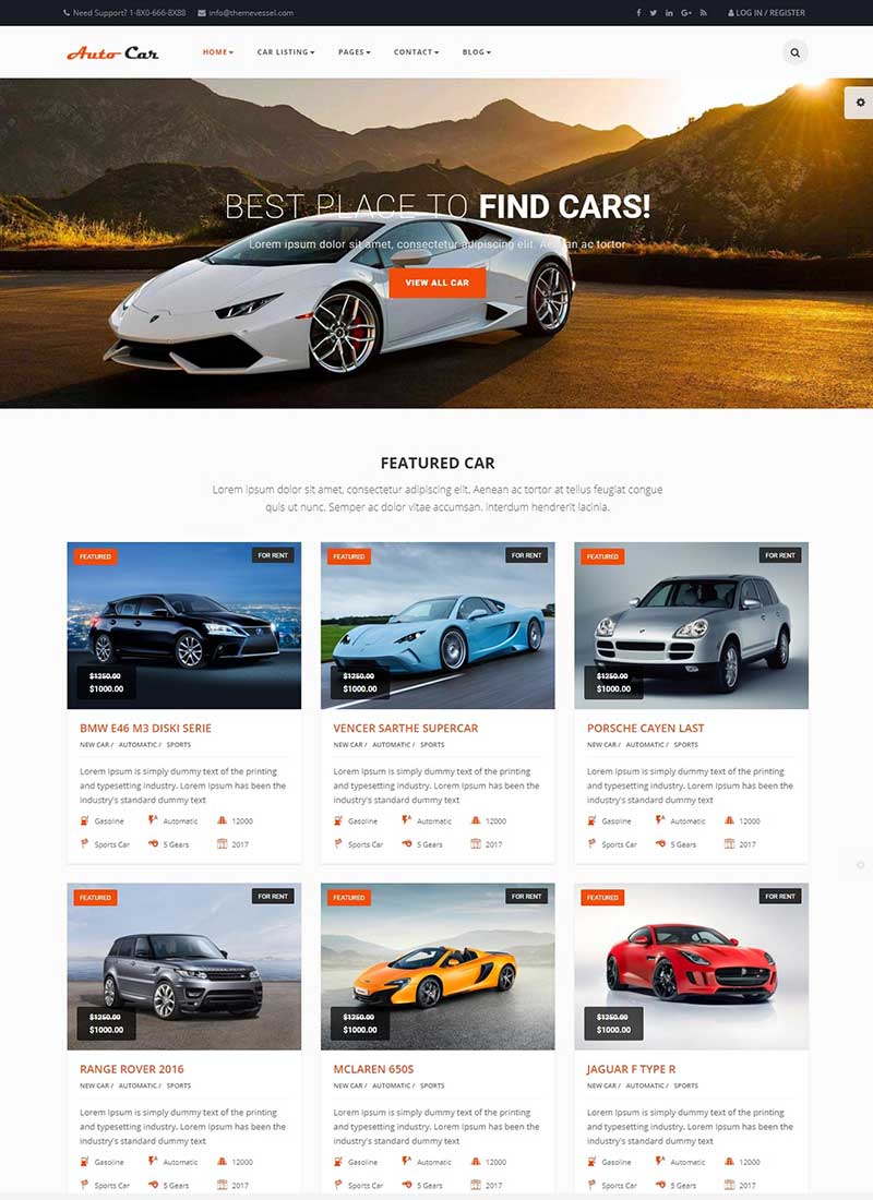 mau-website-xe-hoi-Auto-Cars