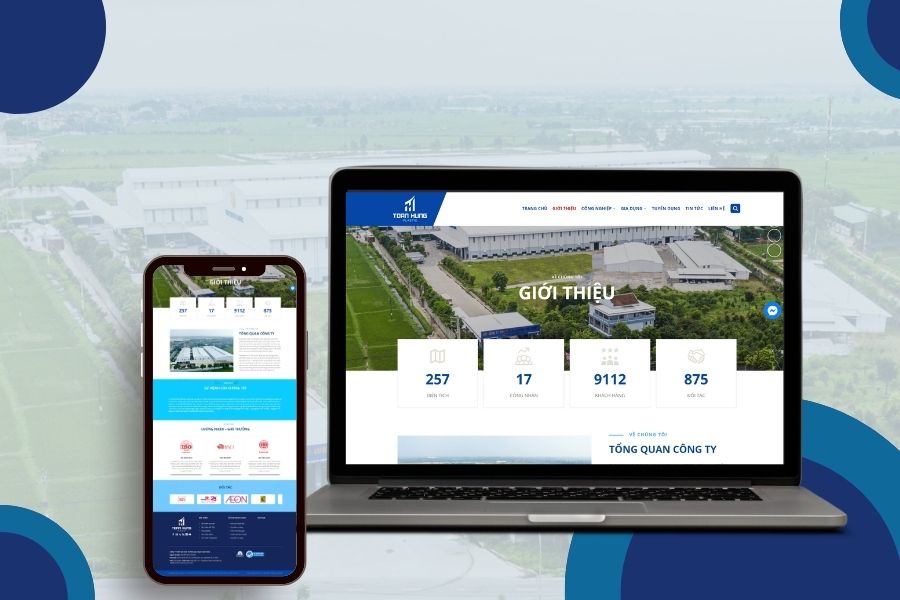 thiết kế website công ty SẢN XUẤT NHỰA