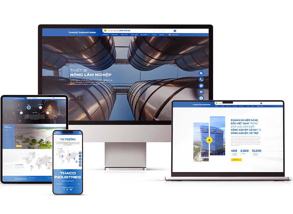 thiết kế website công ty SẢN XUẤT NHỰA