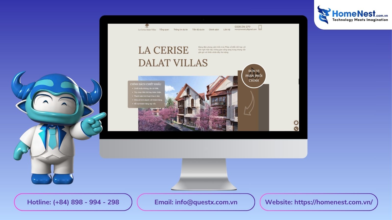 Website La Cerise Dalat Villas