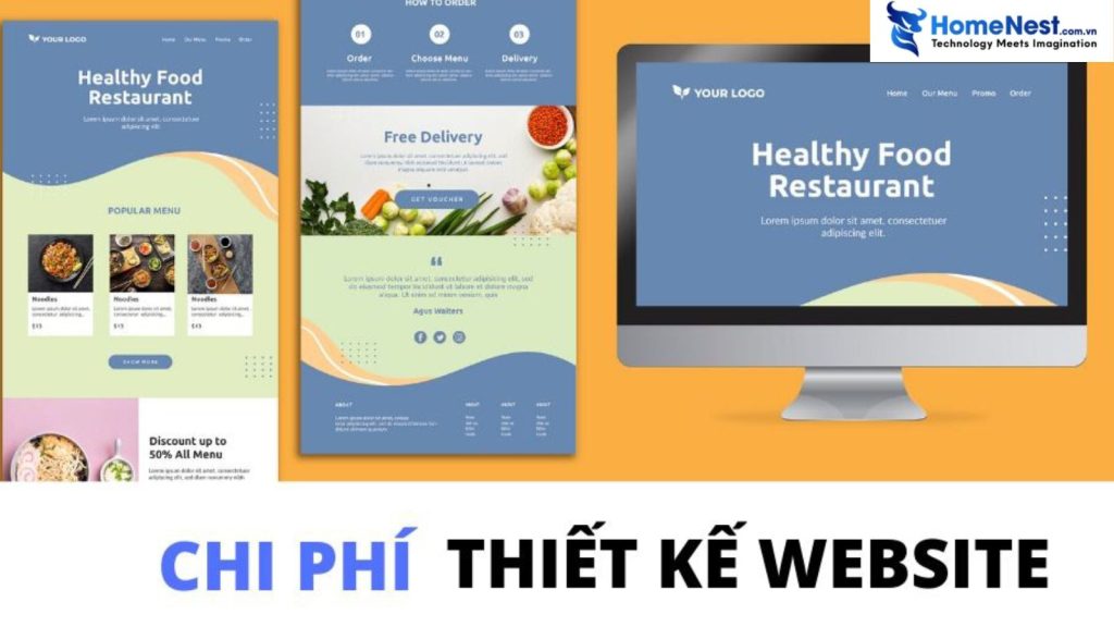 Chi phí thiết kế website trọn gói HomeNest