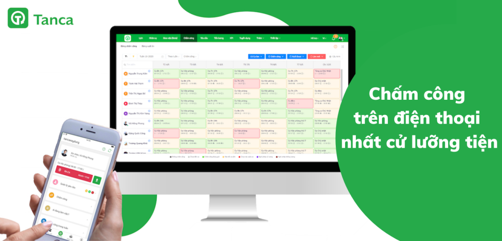 App chấm công Tanca
