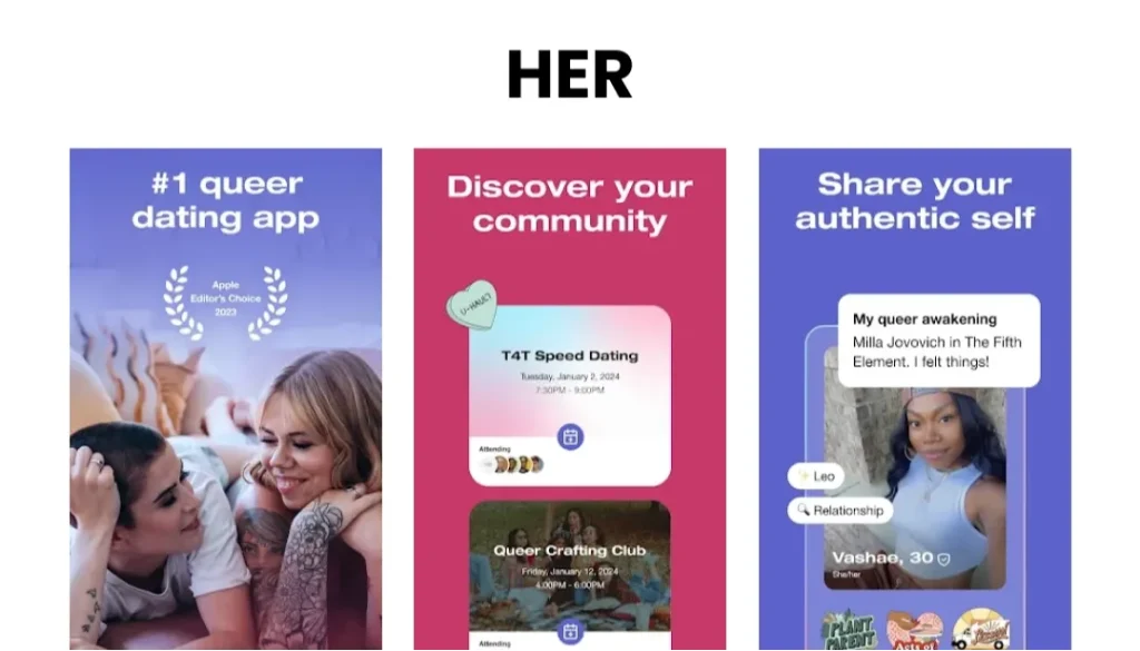 Her – Không gian hẹn hò an toàn cho LGBTQ+ nữ