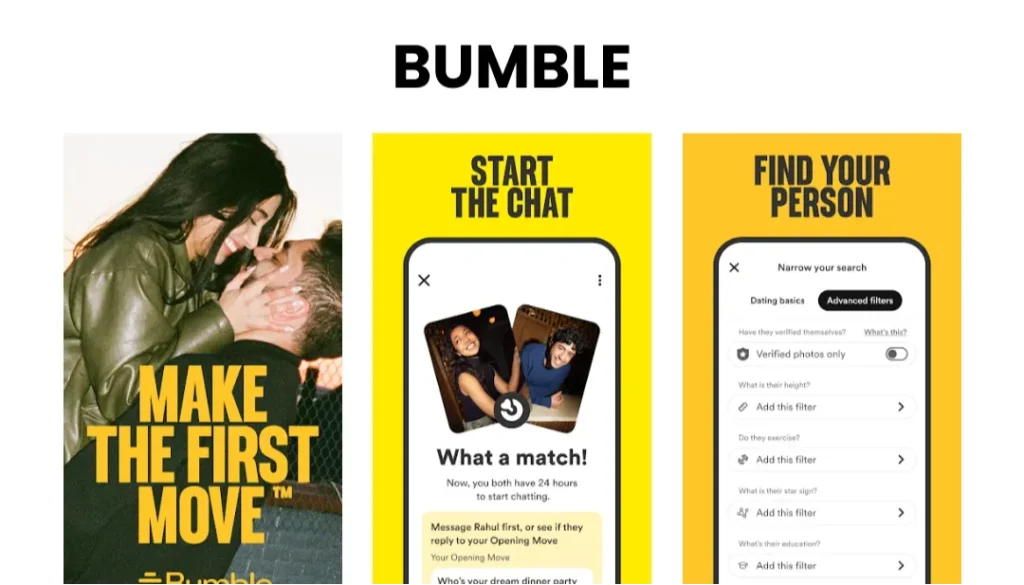Bumble – Phụ nữ là người chủ động