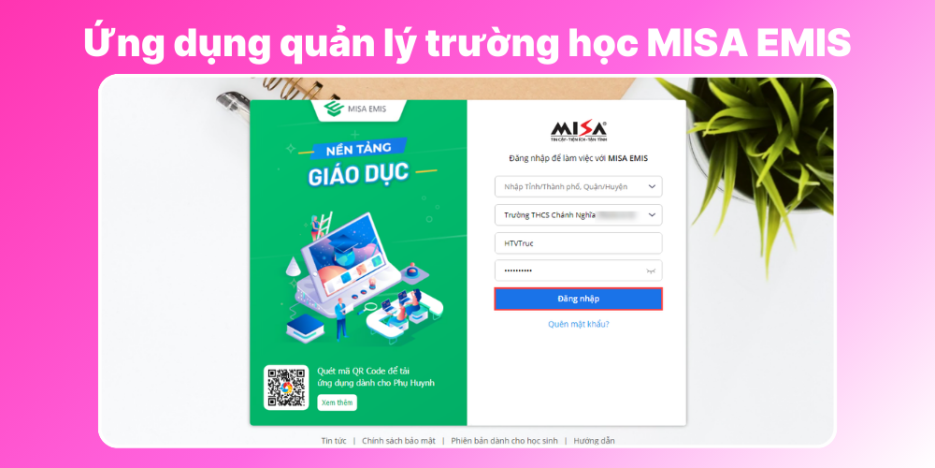 Phần mềm giáo dục nhà trường – MISA EMIS
