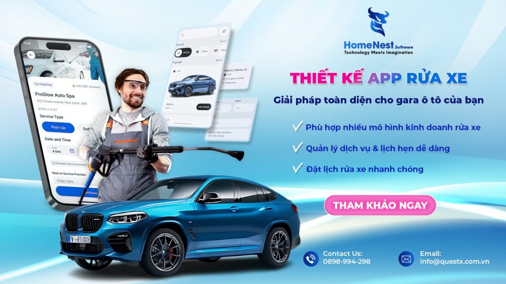 Thiết kế app rửa xe