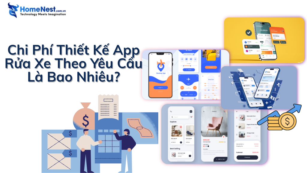 Chi phí thiết kế app rửa xe theo yêu cầu là bao nhiêu?