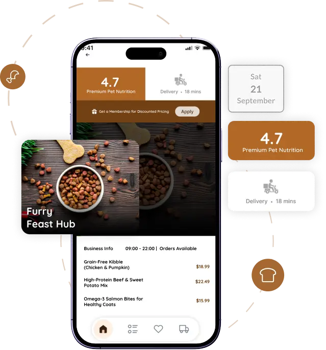 Những tính năng bắt buộc cần có khi xây dựng App giao thức ăn cho thú cưng
