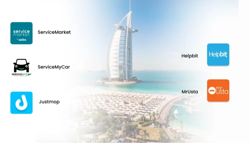 Các nền tảng dịch vụ tại nhà nổi bật tại Dubai (UAE)