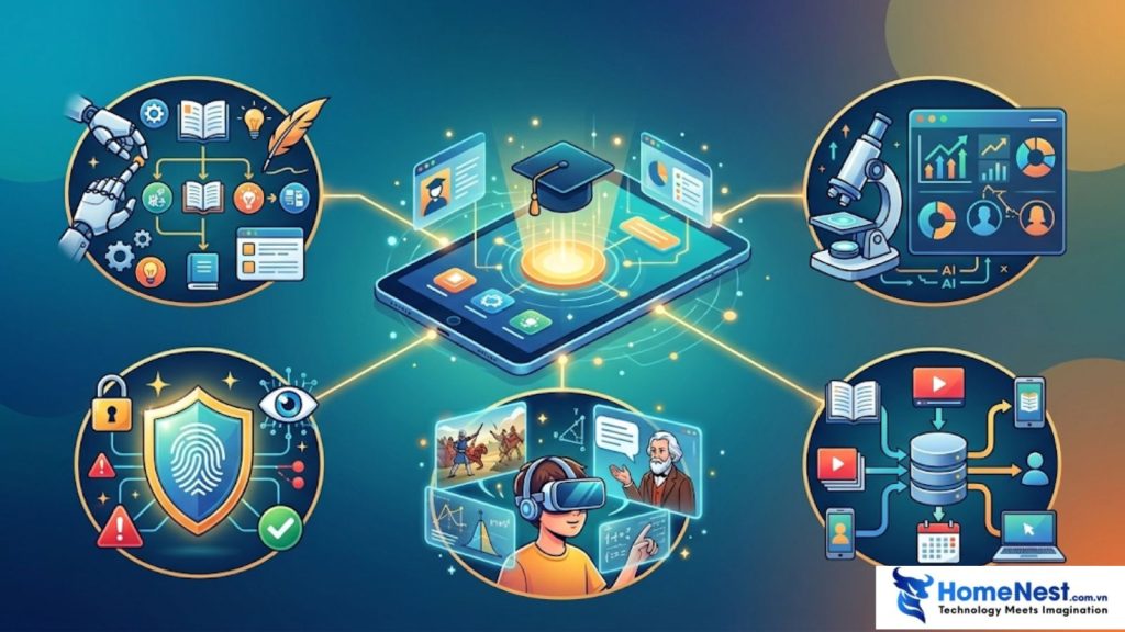 Các ứng dụng trọng tâm của Generative AI trong app giáo dục