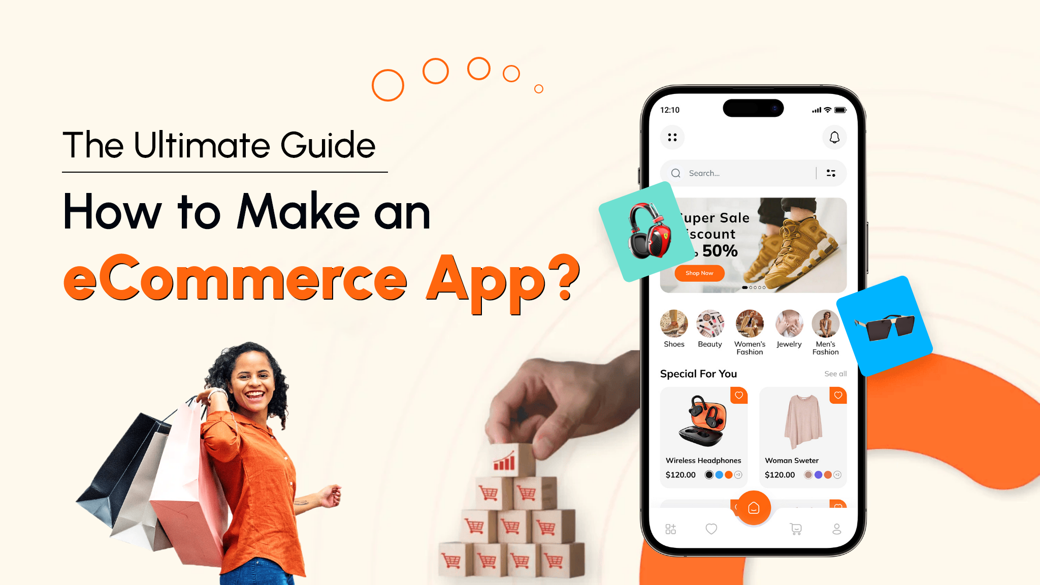 Các bước thiết kế App mua sắm trực tuyến