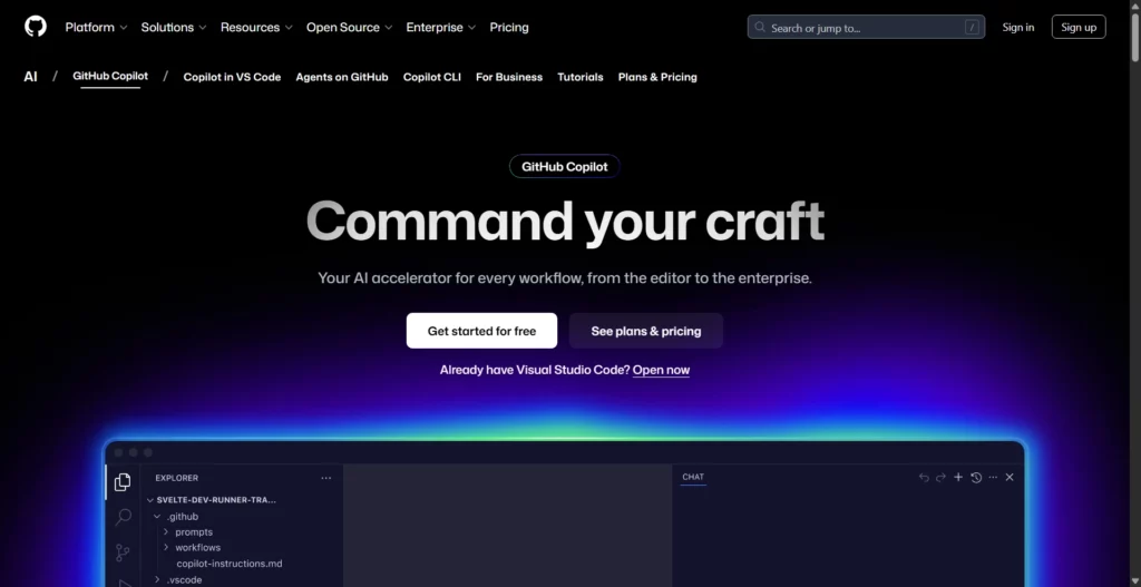 GitHub Copilot – Tốt nhất cho tích hợp IDE