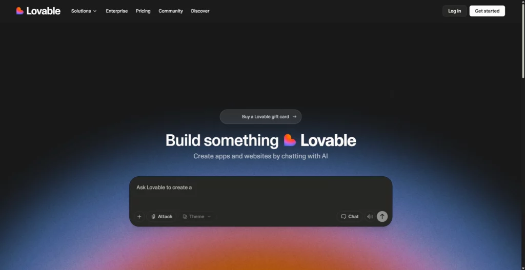 Lovable – Tốt nhất cho trải nghiệm người dùng và phát triển theo thiết kế