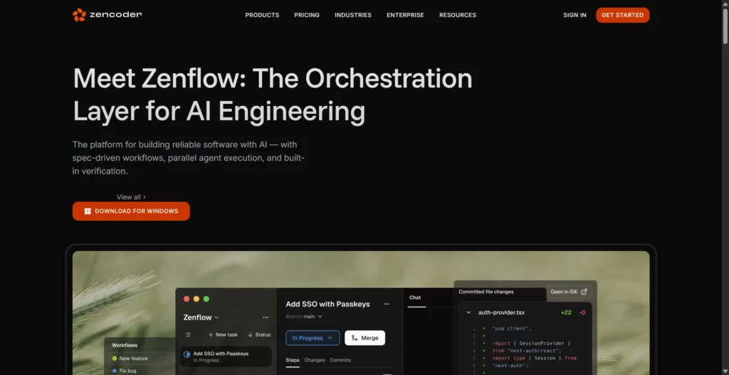 Zencoder – AI development agent tất cả trong một