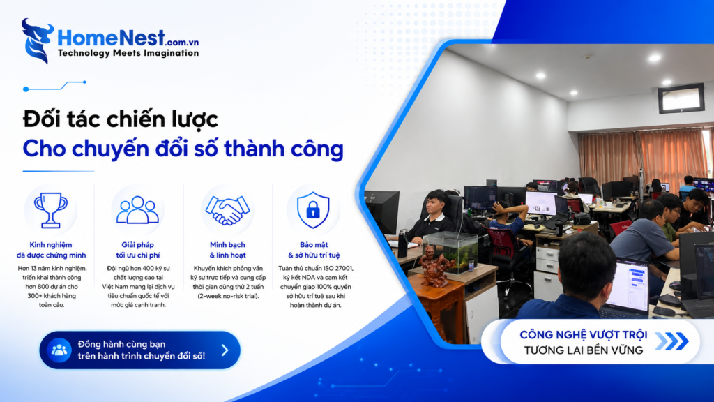HomeNest Việt Nam – Đối tác chiến lược đồng hành cùng hành trình chuyển đổi số