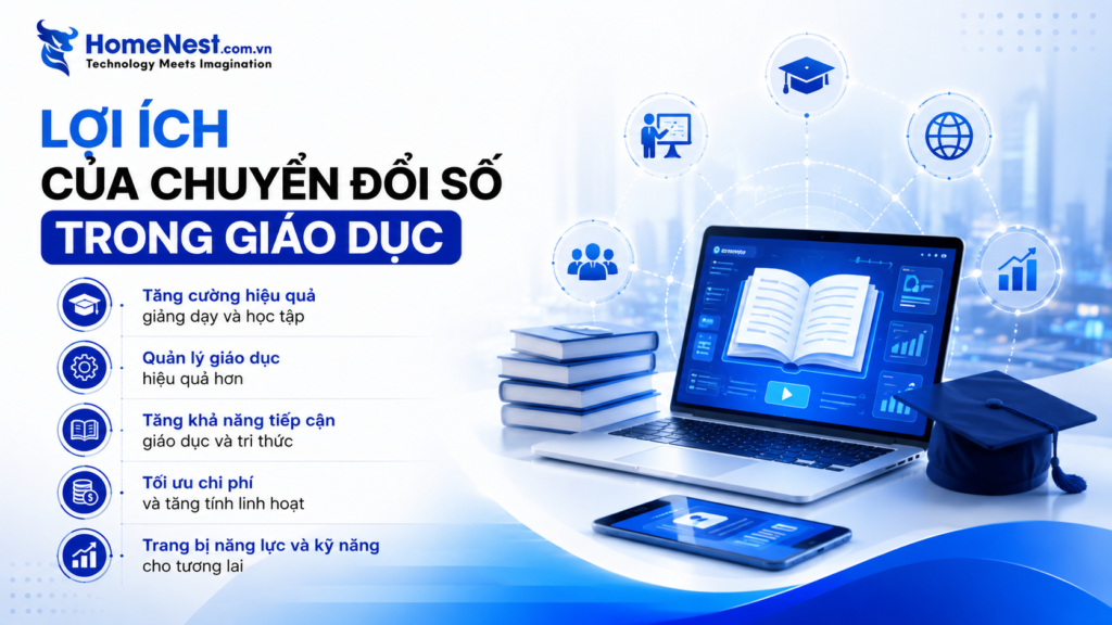 Lợi ích của chuyển đổi số đối với giáo dục