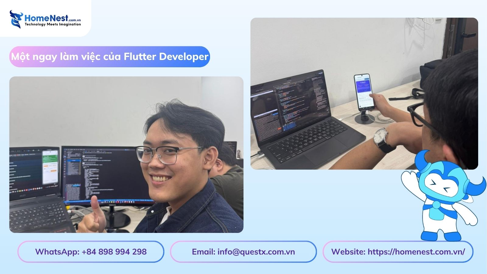 Một ngày làm việc của Flutter Developer tại HomeNest