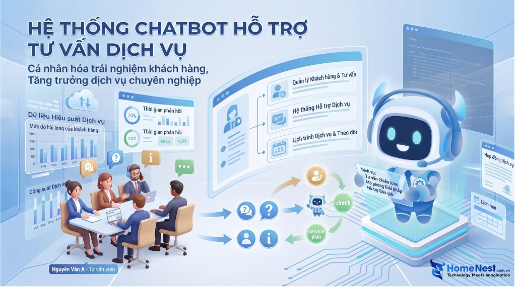 Hệ thống chatbot hỗ trợ tư vấn dịch vụ
