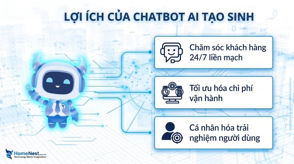 Lợi ích của Chatbot AI tạo sinh