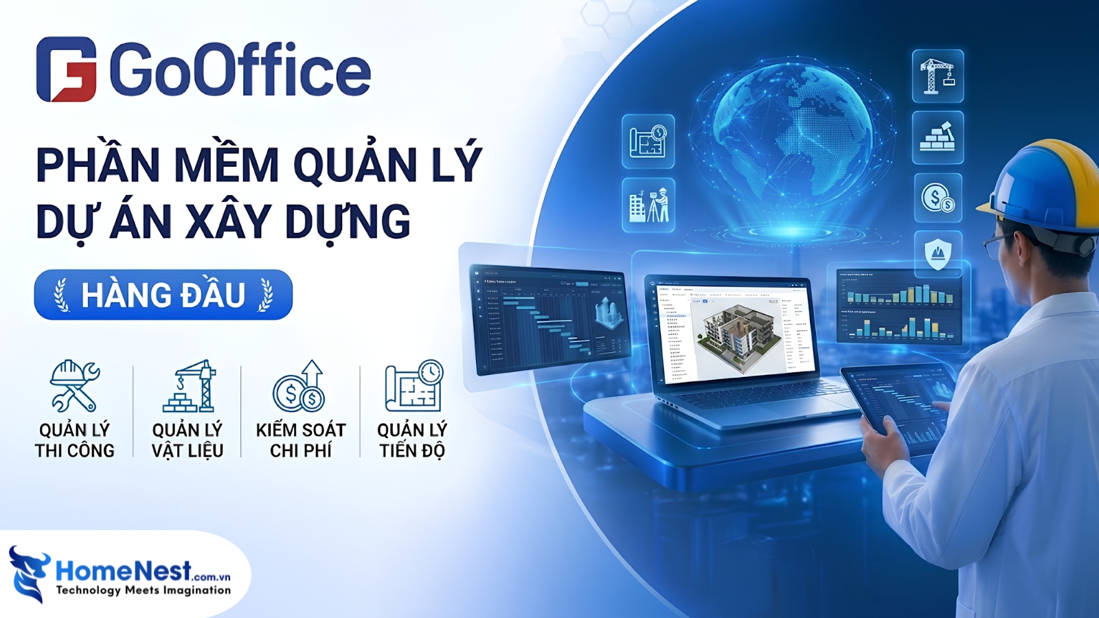 Phần mềm quản lý dự án xây dựng Go Office