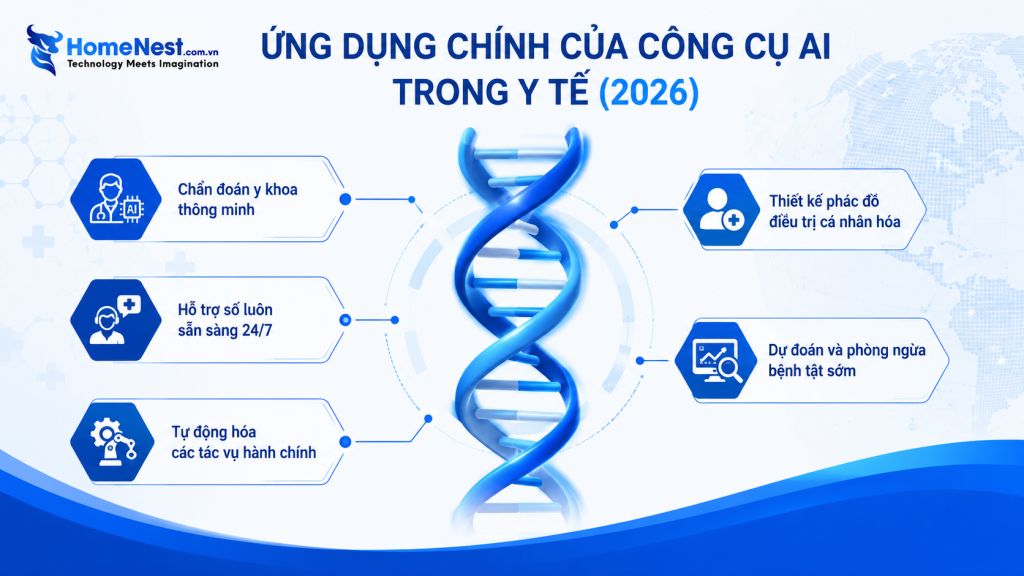 Các Ứng Dụng Nổi Bật Của Công Cụ AI Trong Y Tế